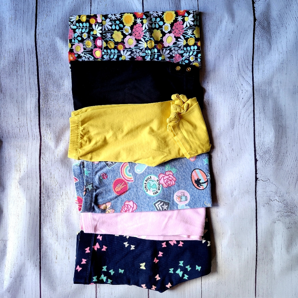 FREE Girls' Leggings & Capris - Six pairs